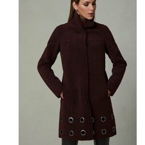 NIKKI JONES Montreal Brown Teddy Sherpa Coat Jacket Women’s Size Small